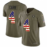 Nike Raiders 4 Derek Carr Olive USA Flag Salute To Service Limited Jersey Dyin,baseball caps,new era cap wholesale,wholesale hats